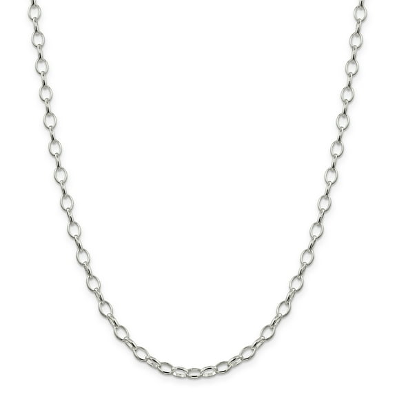 Primal Silver Sterling Silver 5mm Fancy Rolo Chain