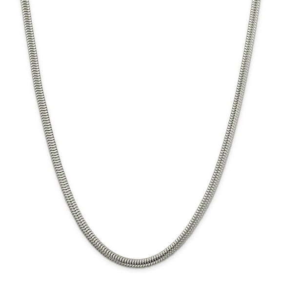 Primal Silver Sterling Silver 5mm Round Snake Chain