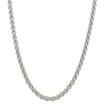 Primal Silver Sterling Silver 6.5mm Rolo Chain