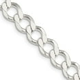 thumbnail image 1 of Primal Silver Sterling Silver 8.1mm Polished Flat Curb Chain, 1 of 4