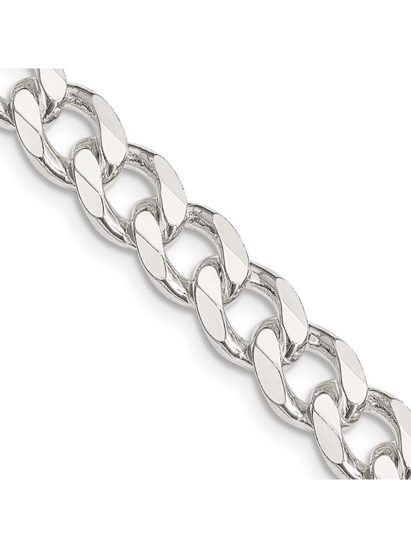 Sterling Silver 8mm Curb Chain