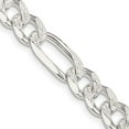 thumbnail image 1 of Primal Silver Sterling Silver 8mm Pave Flat Figaro Chain, 1 of 4