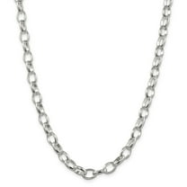 Primal Silver Sterling Silver 8mm Rolo Chain