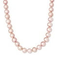 thumbnail image 1 of Primal Silver Sterling Silver 9-10mm Purple Freshwater Cultured Pearl Necklace, 1 of 3