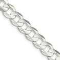 thumbnail image 1 of Primal Silver Sterling Silver 9.75mm Concave Beveled Curb Chain, 1 of 4