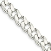 Primal Silver Sterling Silver 9mm Curb Chain