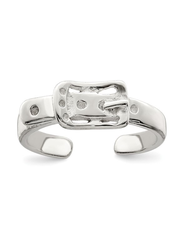 Sterling Silver Antiqued Buckle Toe Ring