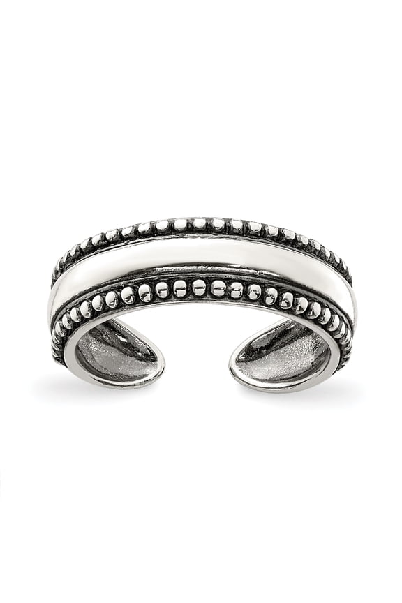 Sterling Silver Antiqued Toe Ring