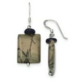 thumbnail image 1 of Primal Silver Sterling Silver Black Mother of Pearl and Picasso Jasper Earrings, 1 of 4
