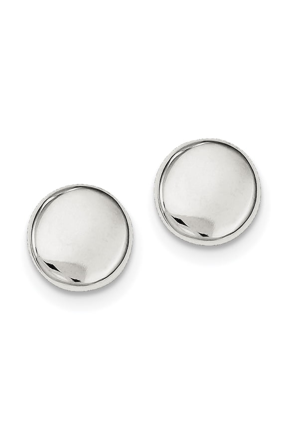 Sterling Silver Button Post Earrings