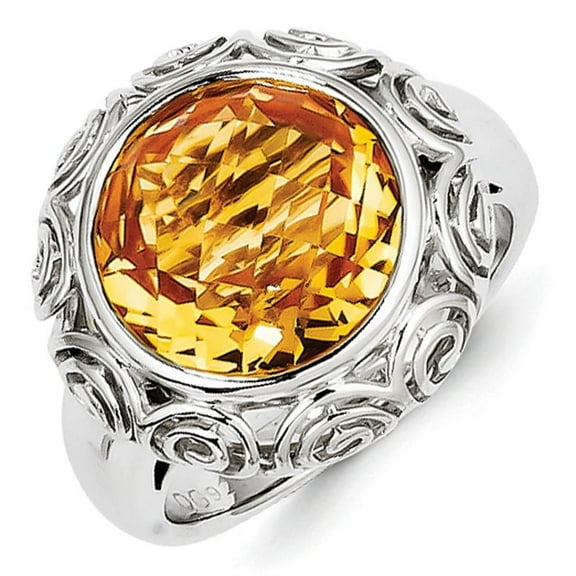 Primal Silver Sterling Silver Citrine Ring