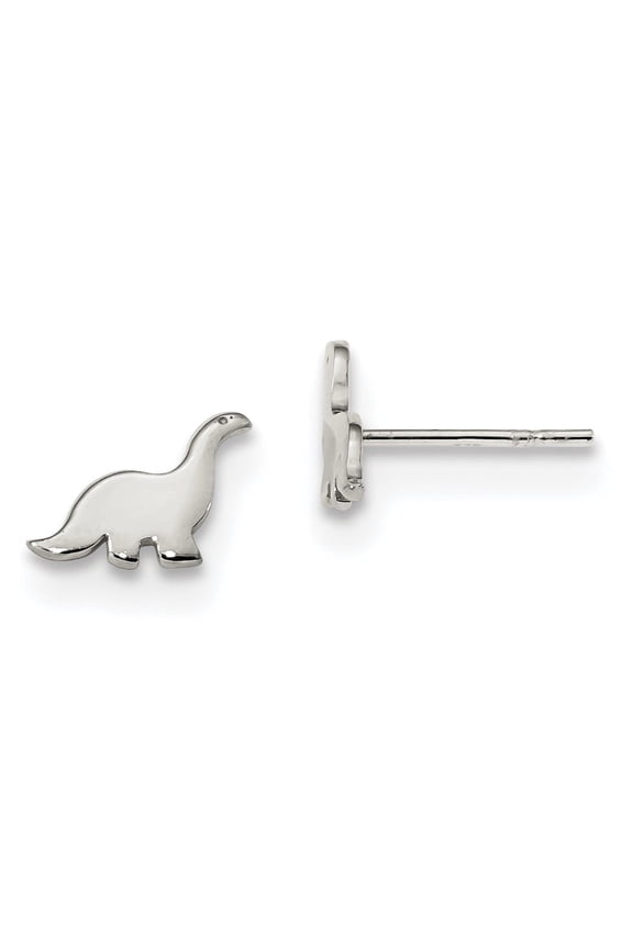Sterling Silver Dinosaur Post Earrings