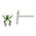 thumbnail image 1 of Primal Silver Sterling Silver Enamel Frog Post Earrings, 1 of 4