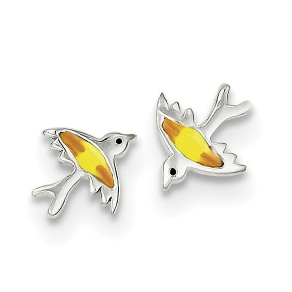 Primal Silver Sterling Silver Enameled Post Earrings