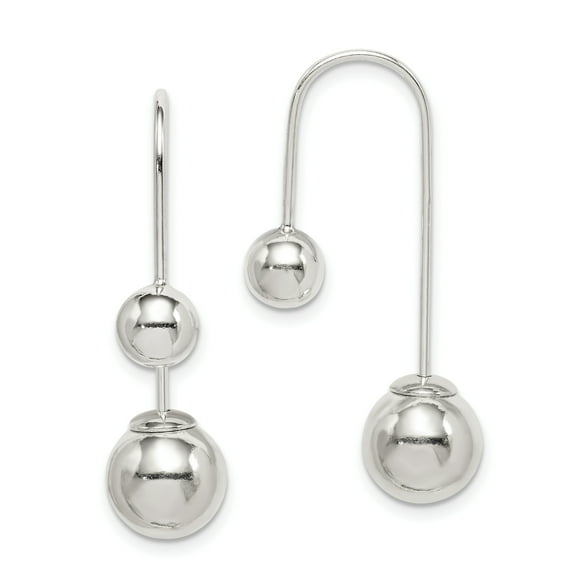 Primal Silver Sterling Silver Front and Back Dangle Earrings
