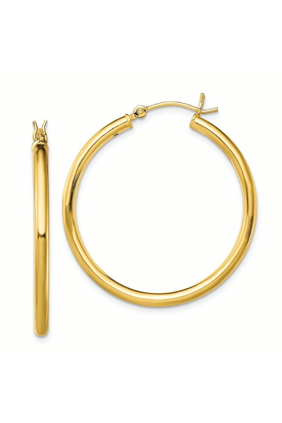Sterling Silver Gold Tone Hoop Earrings