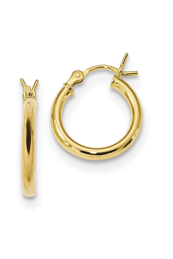 Sterling Silver Gold Tone Hoop Earrings