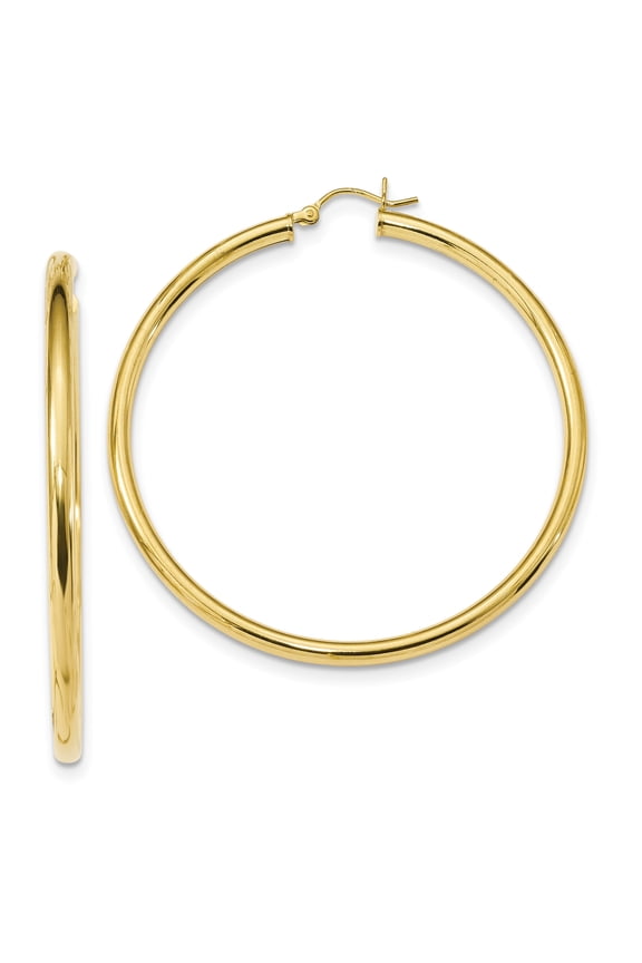 Sterling Silver Gold-tone Hoop Earrings