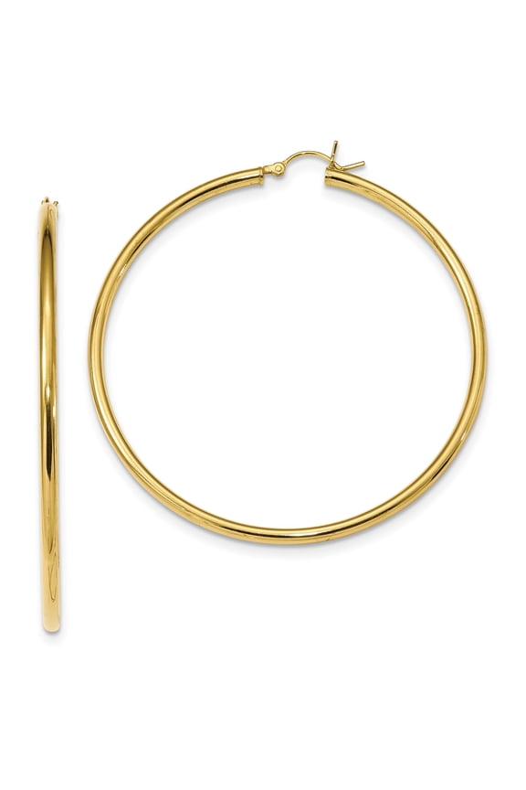 Sterling Silver Gold-tone Hoop Earrings