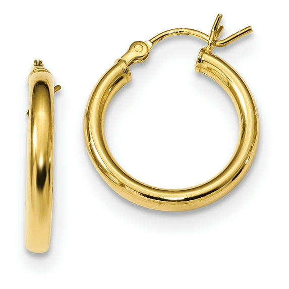 Primal Silver Sterling Silver Gold-tone Hoop Earrings