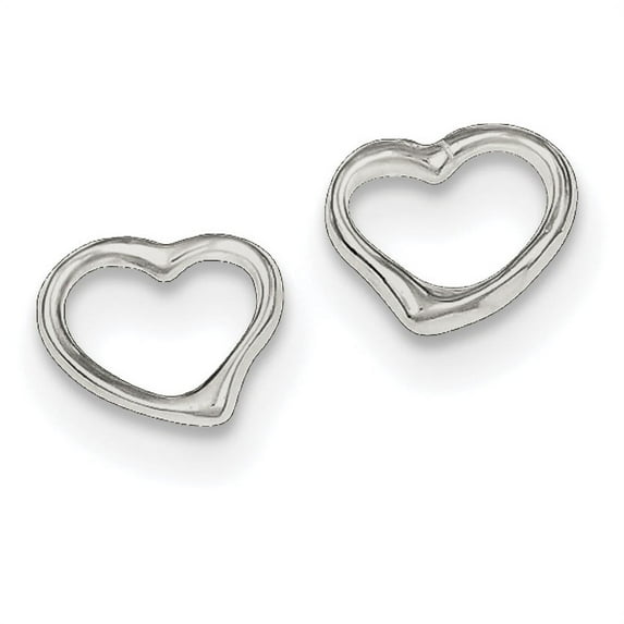 Primal Silver Sterling Silver Heart Earrings
