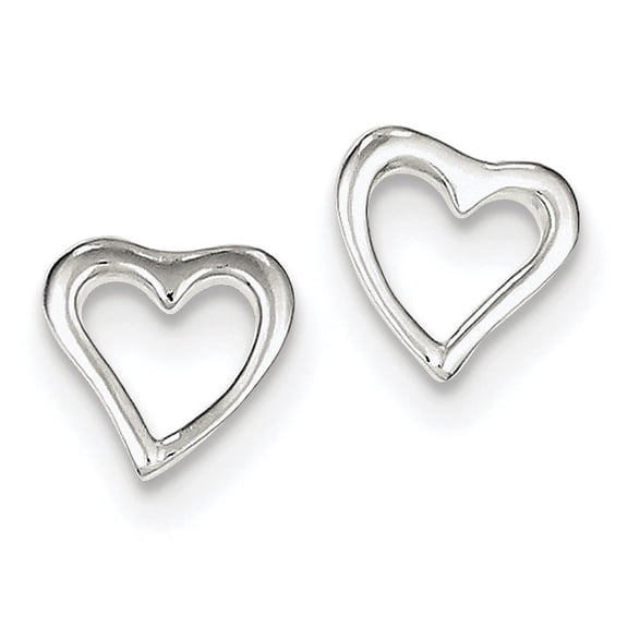 Primal Silver Sterling Silver Heart Post Earrings