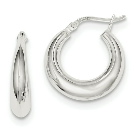 Primal Silver Sterling Silver Hoop Earrings