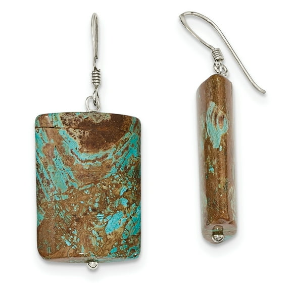 Primal Silver Sterling Silver Jasper Earrings