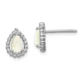 thumbnail image 1 of Primal Silver Sterling Silver Lab Created Opal Post Earrings, 1 of 4