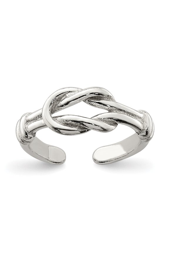 Sterling Silver Love Knot Toe Ring