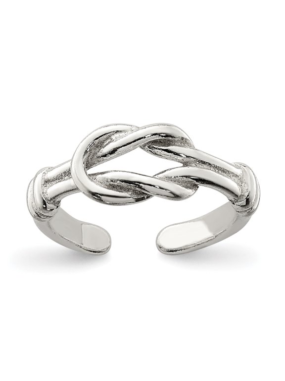 Sterling Silver Love Knot Toe Ring