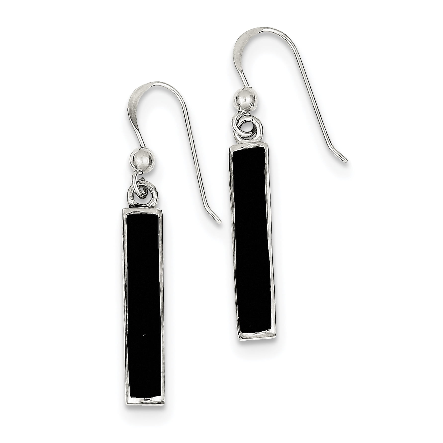 Primal Silver Sterling Silver Onyx Earrings
