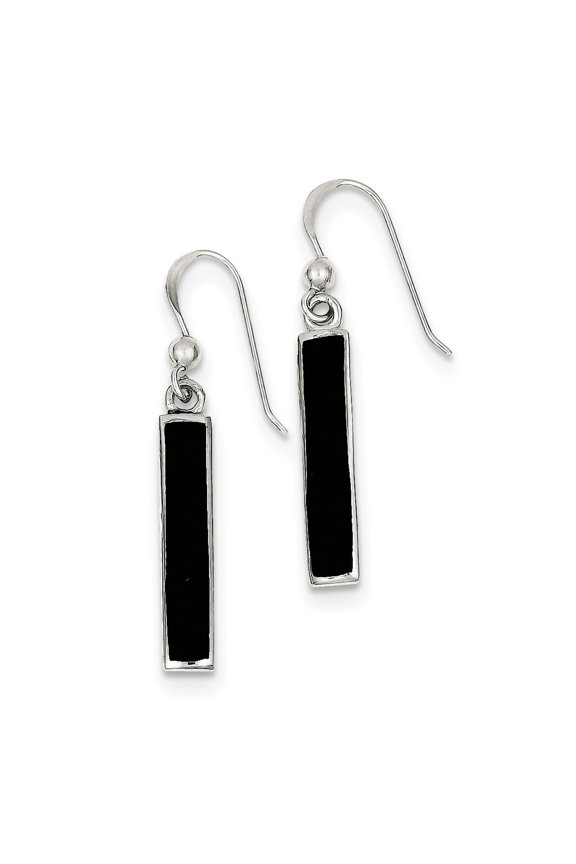 Sterling Silver Onyx Earrings