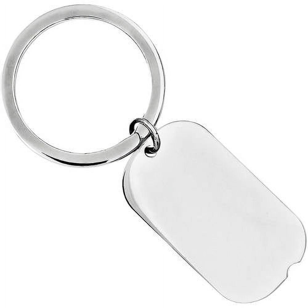 Bag Silver Plated Metal Blank Key Ring Keychain Split - Temu