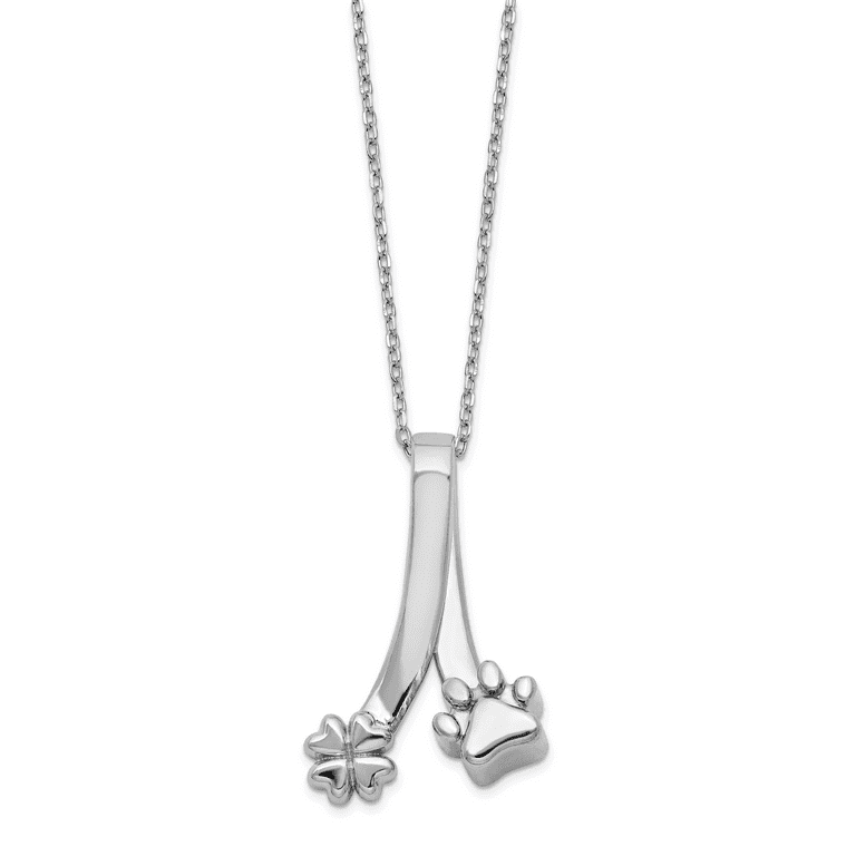 Sterling Silver Paw Print Ash Holder 18 Sterling Silver Paw Print Ash Holder 18
