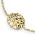 thumbnail image 1 of Primal Silver Sterling Silver Polished Gold-plated Tree with CZ Bracelet, 1 of 6