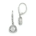 thumbnail image 1 of Primal Silver Sterling Silver Polished with Cubic Zirconia Leverback Earrings, 1 of 4