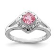 thumbnail image 1 of Primal Silver Sterling Silver Rhodium Pink Tourmaline Ring, 1 of 5