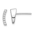 thumbnail image 1 of Primal Silver Sterling Silver Rhodium Plated Cubic Zirconia Earrings, 1 of 5