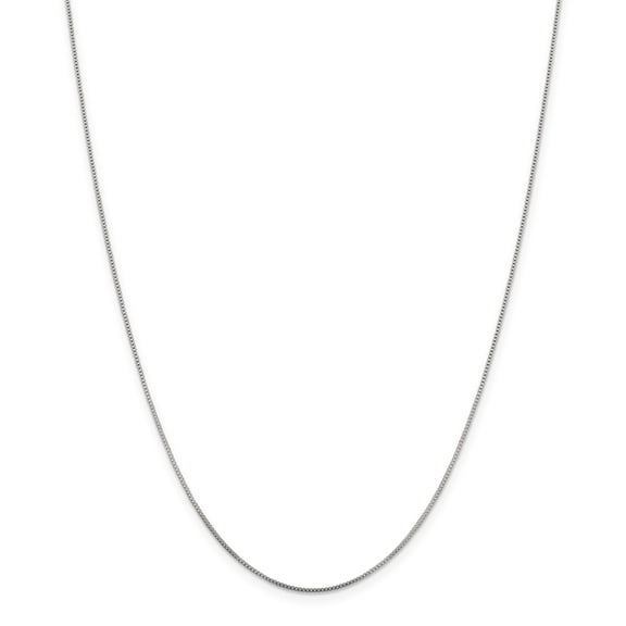 Primal Silver Sterling Silver Rhodium-plated 0.8mm Box Chain