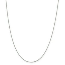 Primal Silver Sterling Silver Rhodium-plated 1.1mm Forzantina Cable Chain
