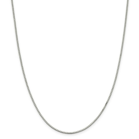 Primal Silver Sterling Silver Rhodium-plated 1.5mm Box Chain