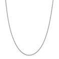thumbnail image 1 of Primal Silver Sterling Silver Rhodium-plated 1.7mm Diamond-cut Rope Chain, 1 of 4