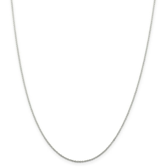 Primal Silver Sterling Silver Rhodium-plated 1mm Cable Chain