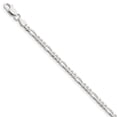 thumbnail image 1 of Primal Silver Sterling Silver Rhodium-plated 4mm Figaro Chain Bracelet, 1 of 2