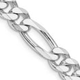 thumbnail image 1 of Primal Silver Sterling Silver Rhodium-plated 7.75mm Figaro Chain, 1 of 4