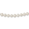 thumbnail image 1 of Primal Silver Sterling Silver Rhodium-plated 7-8mm White Freshwater Cultured Pearl Necklace, 1 of 4