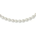 thumbnail image 1 of Primal Silver Sterling Silver Rhodium-plated 7-8mm White Freshwater Cultured Rice Pearl Necklace, 1 of 5
