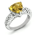 thumbnail image 1 of Primal Silver Sterling Silver Rhodium-plated Citrine Ring, 1 of 4