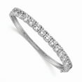 thumbnail image 1 of Primal Silver Sterling Silver Rhodium-plated Cubic Zirconia Hinged Bangle, 1 of 4